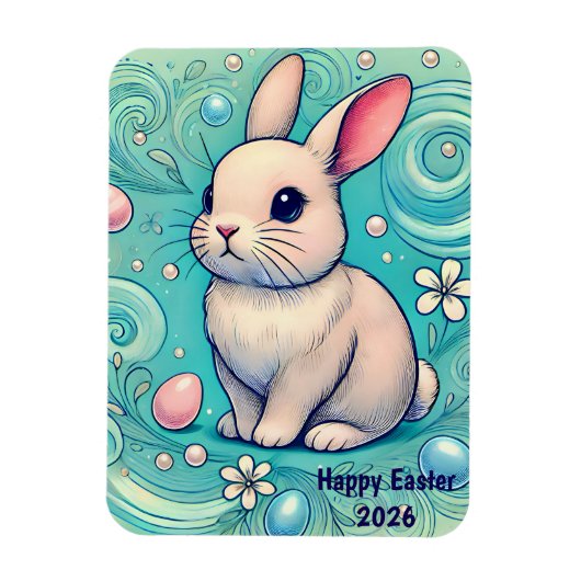 LAPIN ~ DE ~ PÂQUES ~ Magnet Photo Flexible (Vertical)
