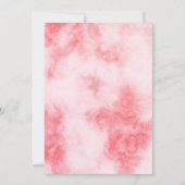 Lapin de Pâques mignon Invitation Baby Shower Fleu (Dos)