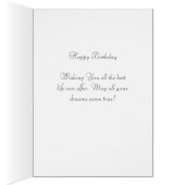 Lapin de Pâques multicolore & Joyeux Anniversaire  (Intérieur (Droit))