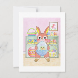 Lapin de Pâques Œufs Enfants Carte Plate
