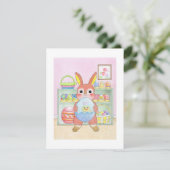 Lapin de Pâques Œufs Enfants Carte Plate (Debout devant)