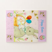 Lapin de Pâques Puzzle Joyeux (Horizontal)