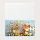 Lapin de Pâques rempli de teintes vibrantes (Outside Unfolded)