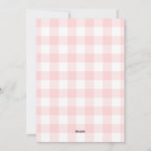 Lapin de Pâques rose et oeuf Bonne carte de Pâques (Dos)