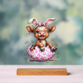 Lapin de Pâques Vache Drôle Mignon Amoureux de Vac (Neutre)