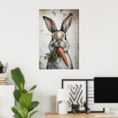 Lapin de printemps Impression de carotte, Lapin de (Bureau à domicile)