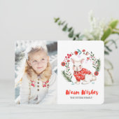 Lapin de vacances de Noël | Cartes d'invitation ph (Debout devant)