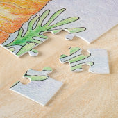 Lapin d'Oliver avec le puzzle de carotte (Côté)