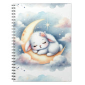 Lapin dormant sur le Carnet de la Lune (Devant)