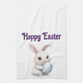 Lapin Doux Avec Serviette De Cuisine Oeuf (Vertical)