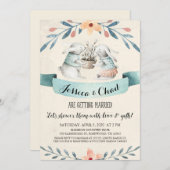 Lapin Doux Lapins Couples Douche Invitation (Devant / Derrière)