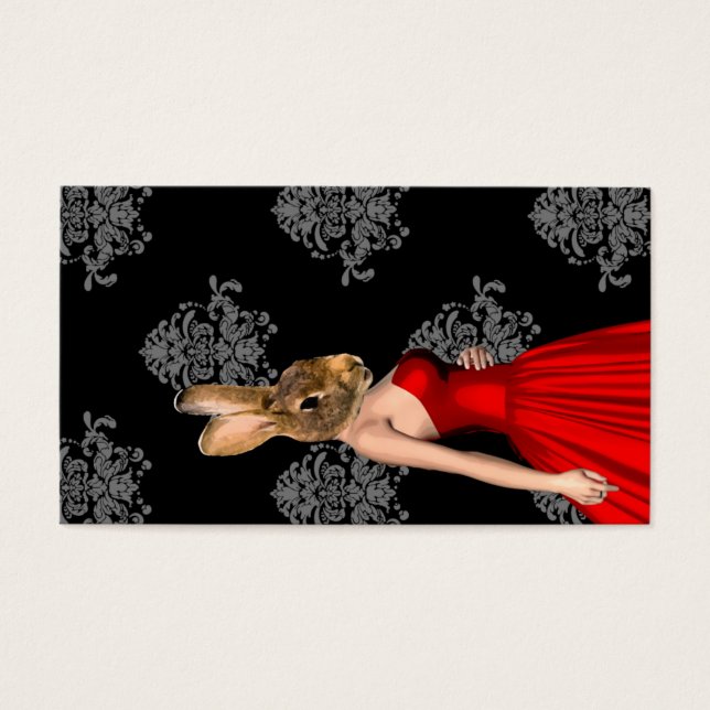 Lapin en robe rouge (Devant)