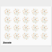 Lapin et carottes - étiquette de la chandelle (Feuille)