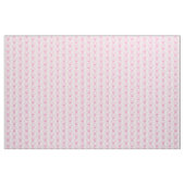 Lapin et fleurs tissu graphique rose (Yard)
