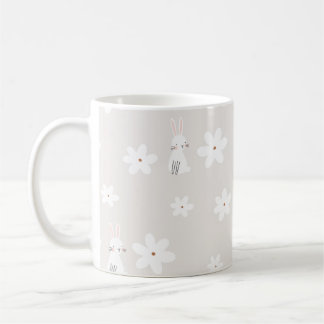 Lapin et Mug Floral