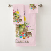 Lapin et œufs de Pâques Fête (En situation)