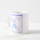 Lapin et Pegasus Nuages de café Mug (Devant gauche)