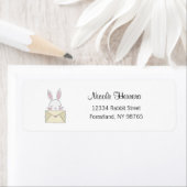 Lapin Étiquette de adresse, Lapin, Nature (En situation)