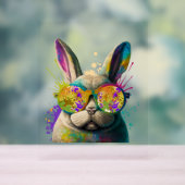 Lapin face Cool de Pâques lapin avec lunettes (Neutre)