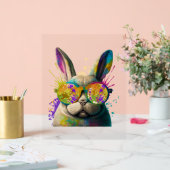 Lapin face Cool de Pâques lapin avec lunettes (Mariage)