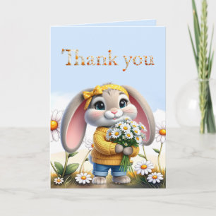 Lapin féminin nœud à pois Merci