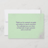 Lapin flottant tenant un Merci à ballon (Dos)