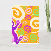 Lapin funky, carte de voeux (Dos)