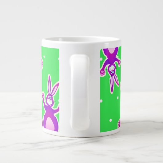 Lapin funky, mug géant (Dos)