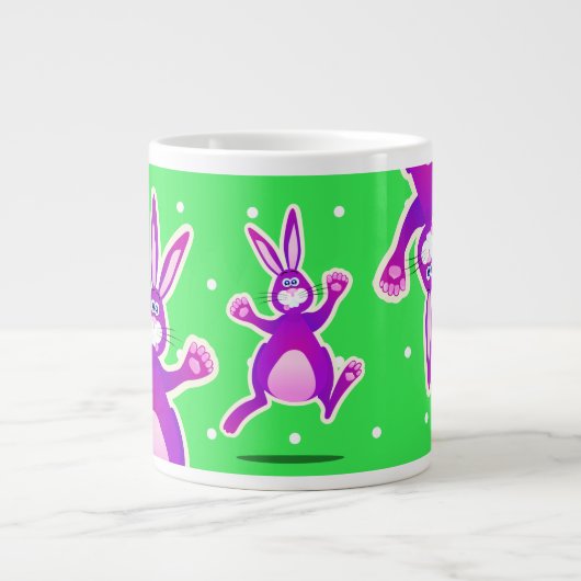 Lapin funky, mug géant (Devant)