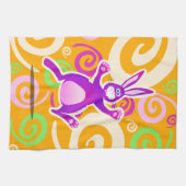 Lapin funky, serviette de cuisine (Horizontal)