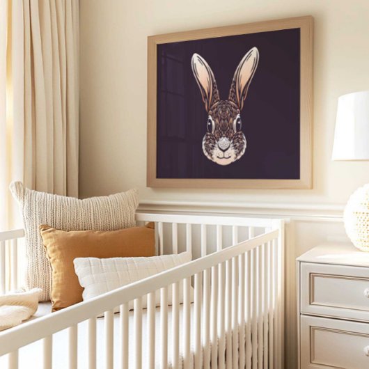 Lapin | Impression murale de lapin d'animal forest