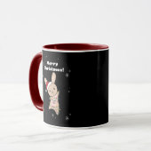 Lapin Joyeux Noël Animaux d'hiver Lapins Mug (Devant gauche)