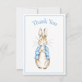 Lapin Lapin Baby shower bleu Merci (Devant)