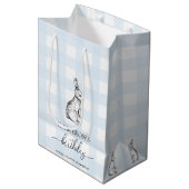 Lapin Lapin bleu En vichy Favoriser Sac (Devant Angle)