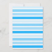 Lapin Lapin Bleu Garçon Bébé Douche Invitations (Dos)