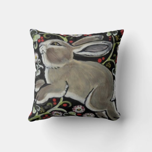 Lapin lapin complexe Coussin de Noël d'hiver (Verso)