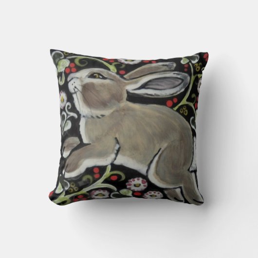 Lapin lapin complexe Coussin de Noël d'hiver (Recto)