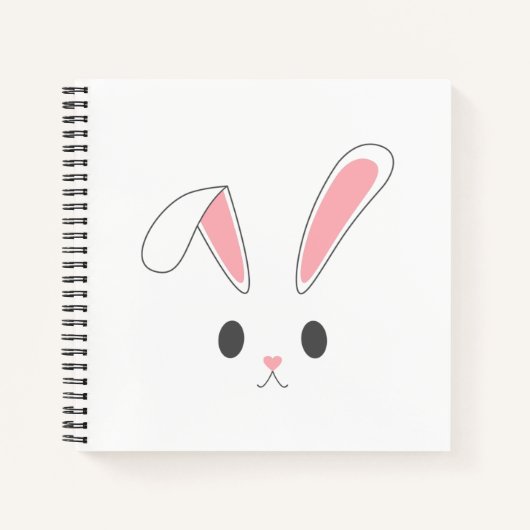 Lapin lapin de Pâques simple et mignon | Carnet (Devant)