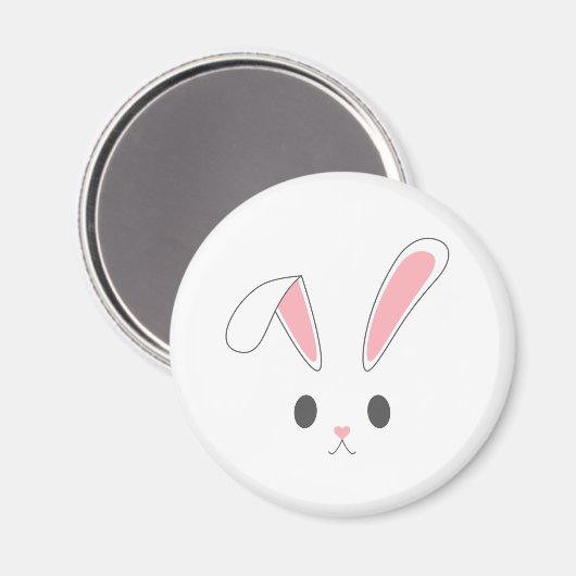 Lapin lapin de Pâques simple et mignon | Magnet (Recto/Verso)