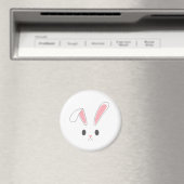Lapin lapin de Pâques simple et mignon | Magnet (In Situ (Lave-vaisselle))