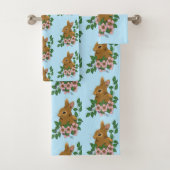 Lapin Lapin Fleurs Roses (En situation)