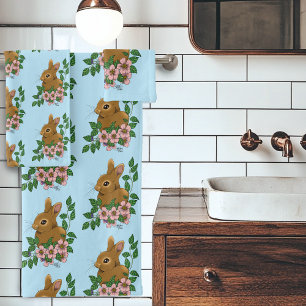 Lapin Lapin Fleurs Roses