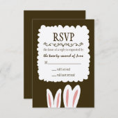 Lapin Lapin Mariage RSVP (Devant / Derrière)