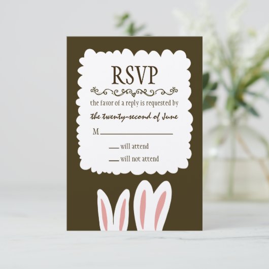 Lapin Lapin Mariage RSVP (Debout devant)