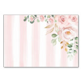 Lapin Lapin Rose Floral Baby Girl Numéro de table (Dos)