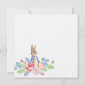Lapin Lapin Rose Floral Baby shower Invitation (Dos)