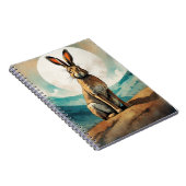 Lapin lièvre sous la Pleine lune | Carnet (Côté Droit)