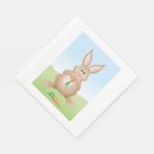 Lapin Mangeant Des Serviettes En Papier Carotte (Coin)