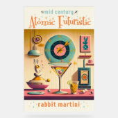 Lapin Martini Rétro Futuriste du Milieu du Siècle (Recto)