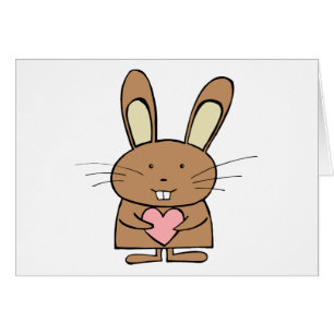 Lapin mignon avec le coeur